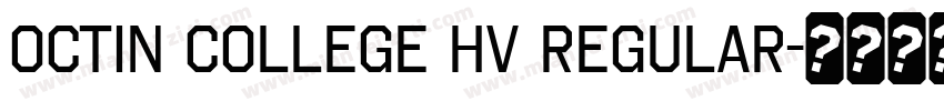 octin college hv regular字体转换